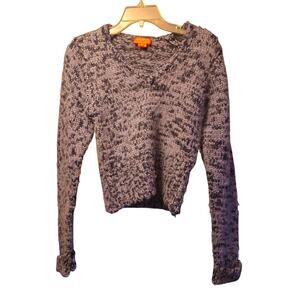 Saskia chunky wool blend v neck sweater